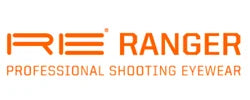 Logo of RIE Ranger with the tagline "Professional Shooting Eyewear" in orange text.