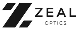 Logo of Zeal Optics with stylized "Z" and text on a white background.