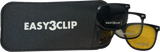 EasyClip case for magnetic clip-on sunglasses