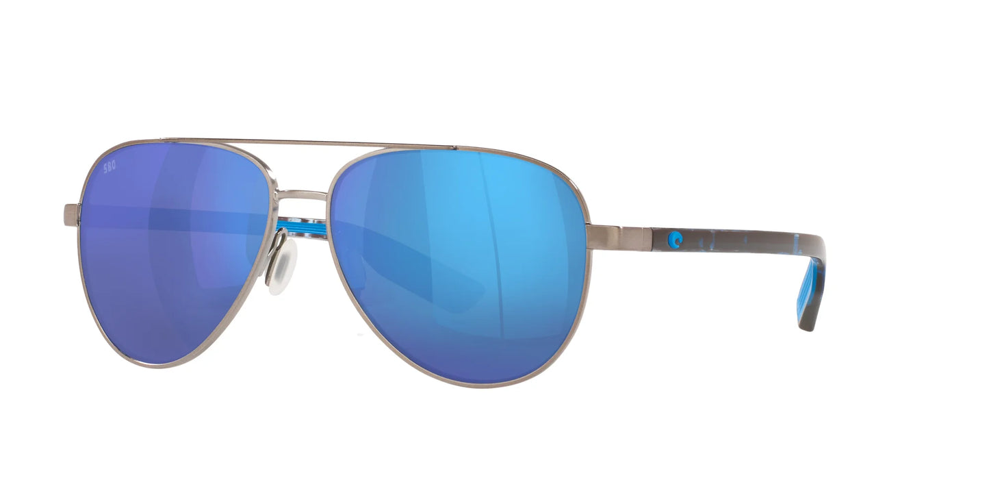 Costa PELI 6S4002 Sunglasses Brushed Gunmetal / Blue Mirror