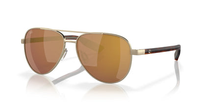 Costa PELI 6S4002 Sunglasses Brushed Gold / Gold Mirror