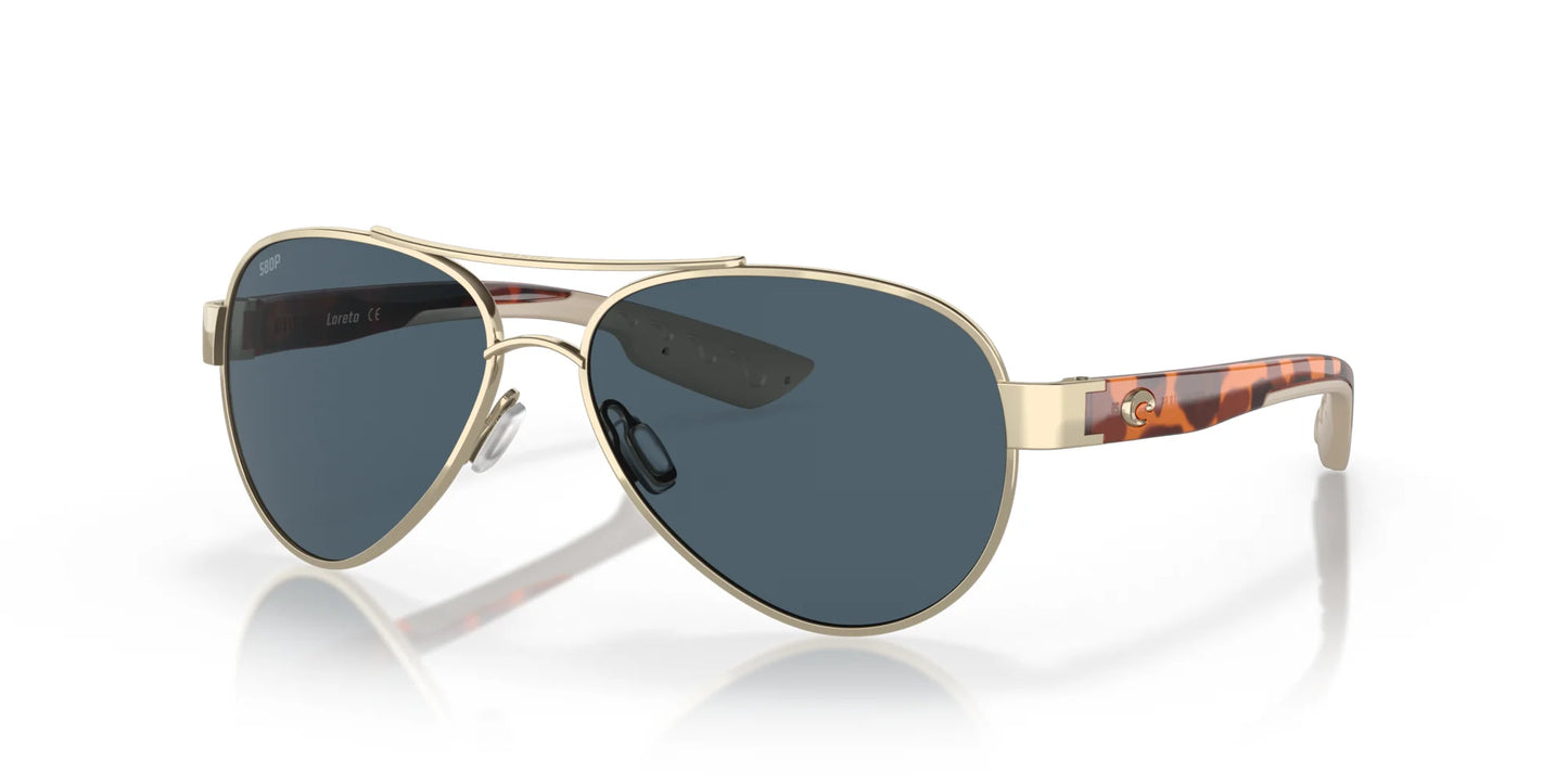 Costa LORETO 6S4006 Sunglasses Rose Gold / Gray
