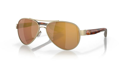 Costa LORETO 6S4006 Sunglasses Brushed Gold / Gold Mirror