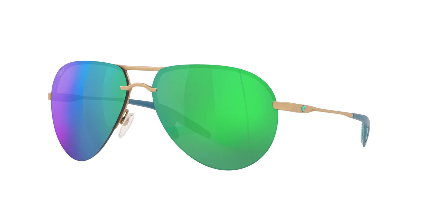 Costa HELO 6S6006 Sunglasses Matte Champagne / Green Mirror