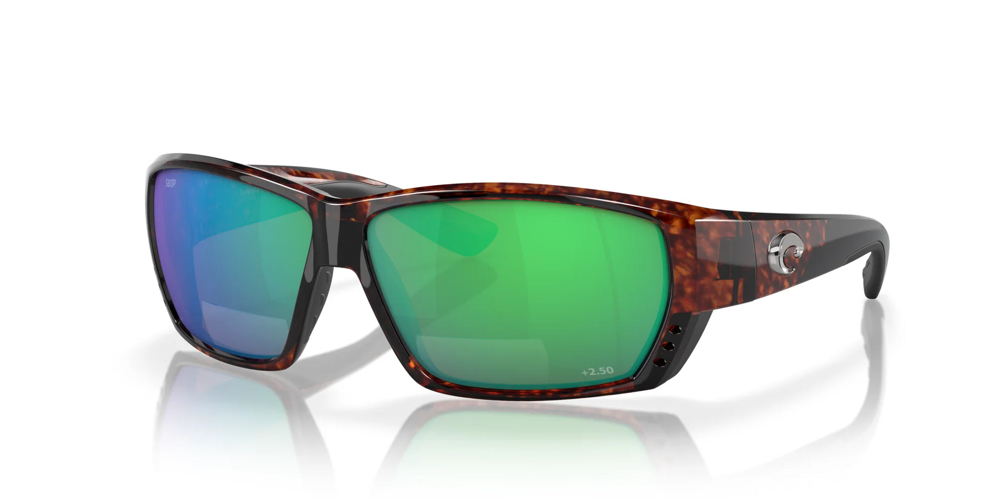 Costa TUNA ALLEY READERS 6S7008 Sunglasses Tortoise / Green Mirror