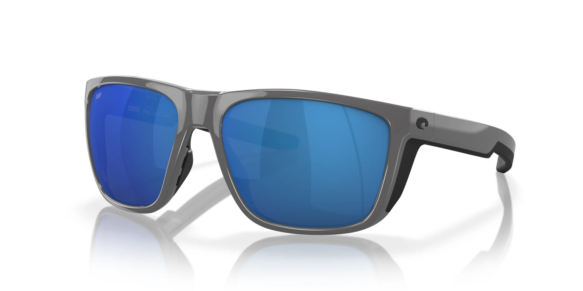 Costa FERG 6S9002 Sunglasses Shiny Gray / Blue Mirror