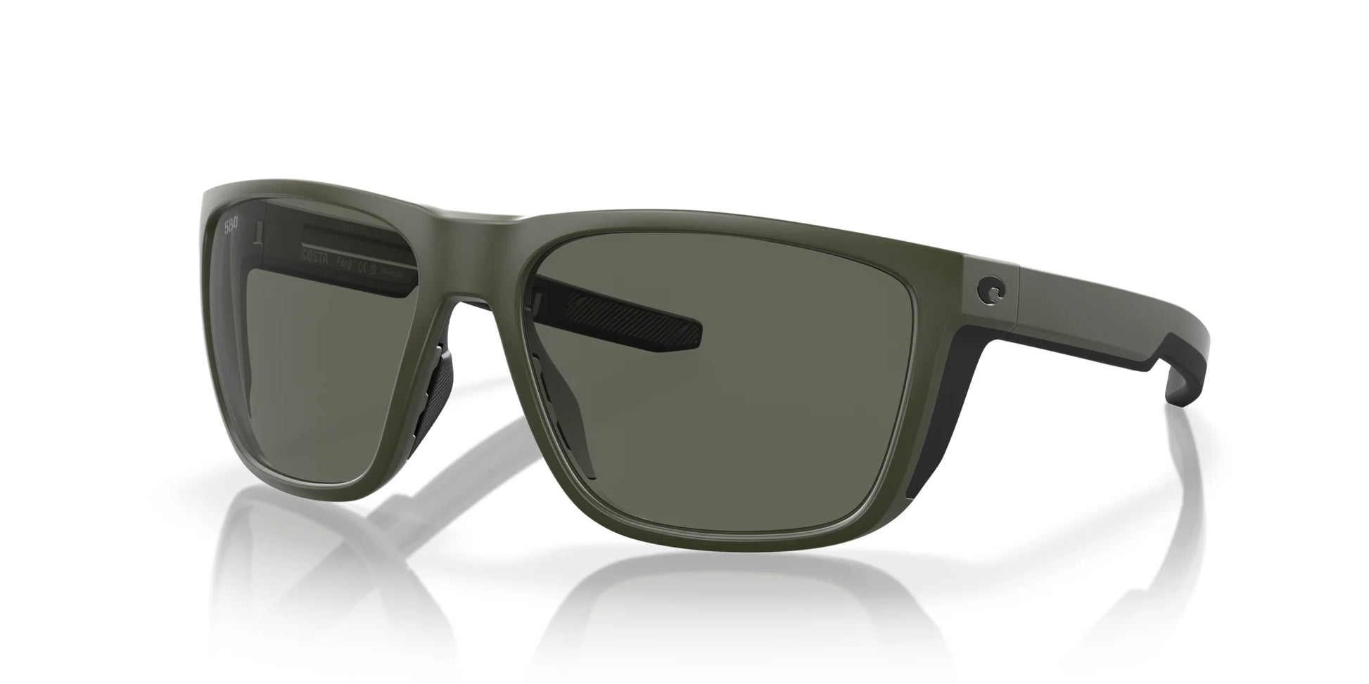 Costa FERG 6S9002 Sunglasses Matte Olive / Gray