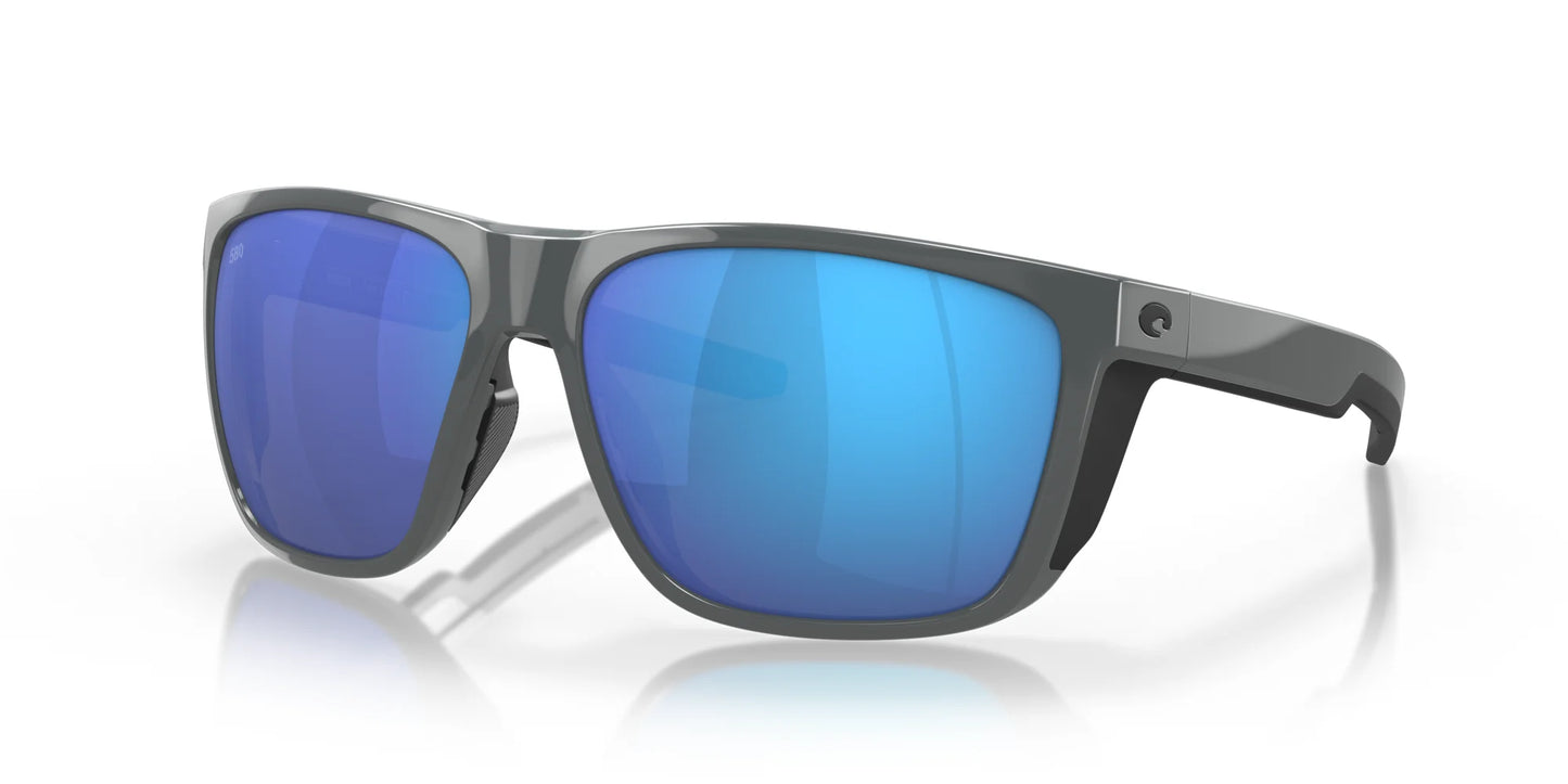 Costa FERG XL 6S9012 Sunglasses Shiny Gray / Blue Mirror