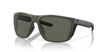 Costa FERG XL 6S9012 Sunglasses Matte Olive / Gray