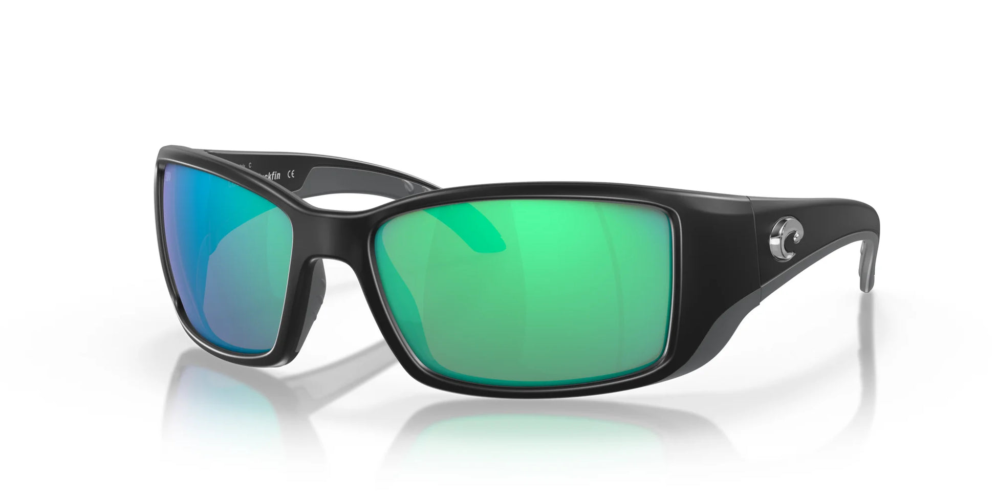 Costa BLACKFIN 6S9014 Sunglasses Matte Black / Green Mirror