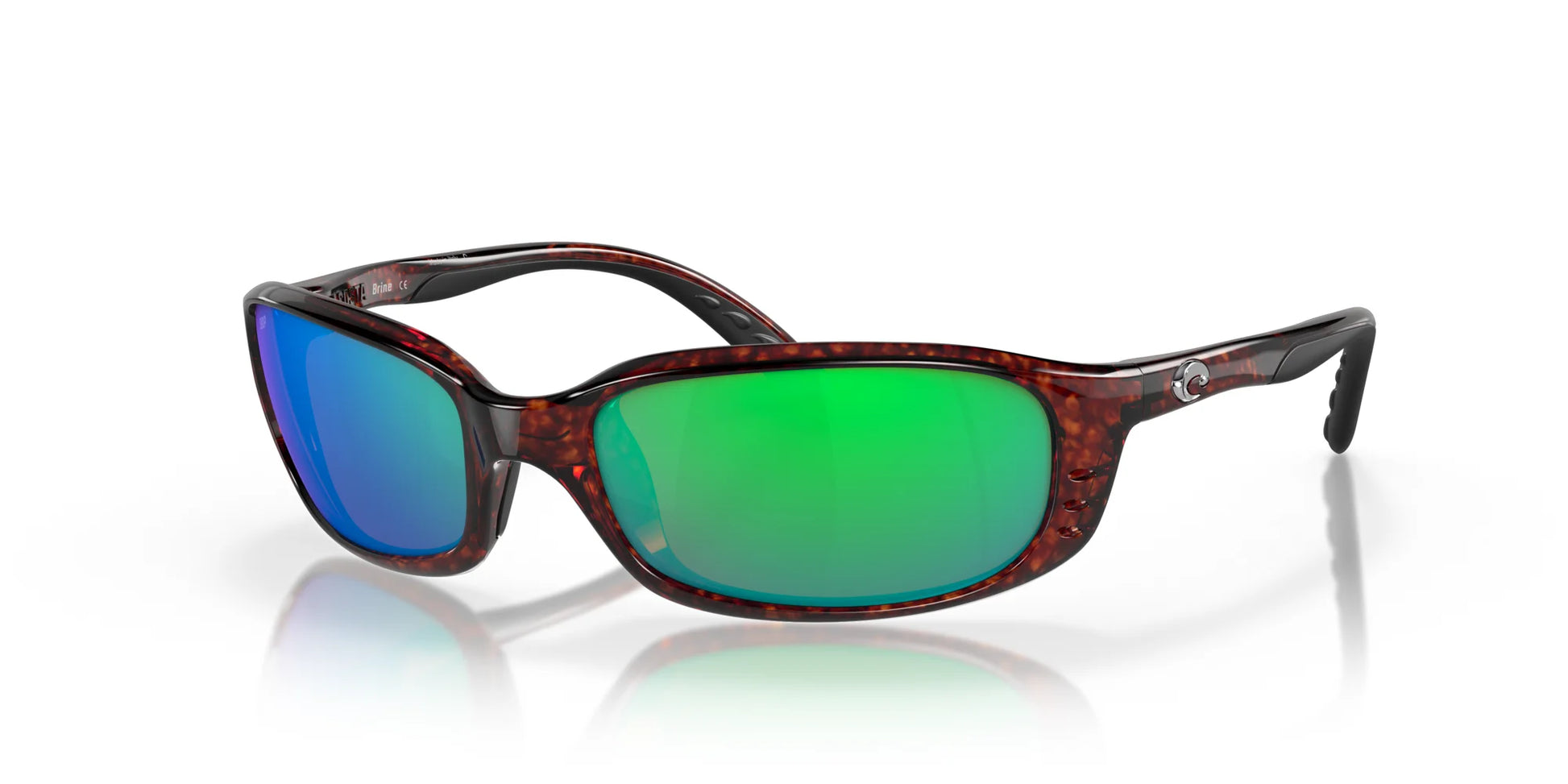 Costa BRINE 6S9017 Sunglasses Tortoise / Green Mirror