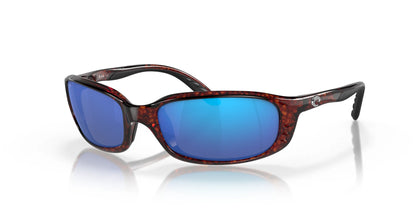 Costa BRINE 6S9017 Sunglasses Tortoise / Blue Mirror