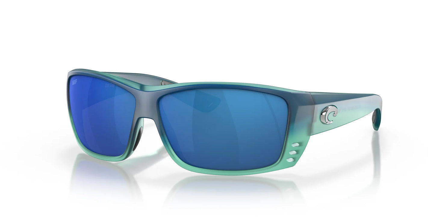 Costa CAT CAY 6S9024 Sunglasses Matte Caribbean Fade / Blue Mirror
