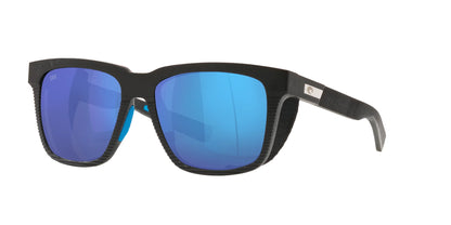 Costa PESCADOR 6S9029 Sunglasses Net Gray With Blue Rubber / Blue Mirror