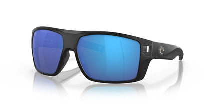 Costa DIEGO 6S9034 Sunglasses Matte Black / Blue Mirror