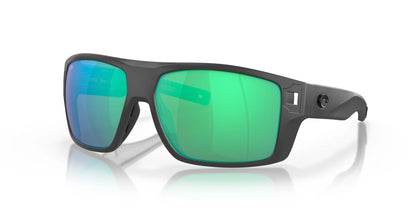 Costa DIEGO 6S9034 Sunglasses Matte Gray / Green Mirror