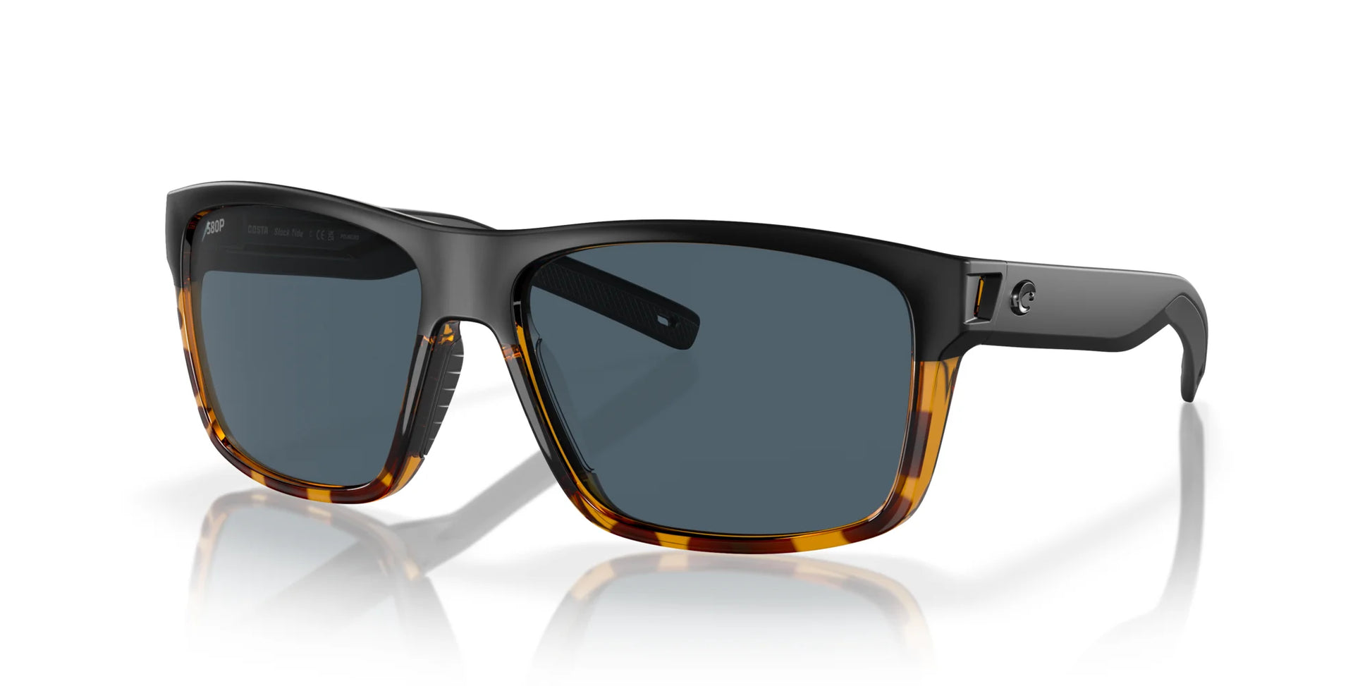 Costa SLACK TIDE 6S9035 Sunglasses Black / Shiny Tortoise / Gray