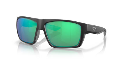 Costa BLOKE 6S9045 Sunglasses Matte Black / Green Mirror