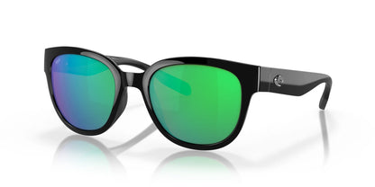 Costa SALINA 6S9051 Sunglasses Black / Green Mirror