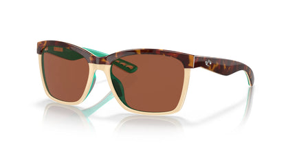 Costa ANAA 6S9053 Sunglasses Shiny Retro Tort / Cream / Mint / Copper