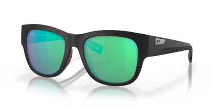 Costa CALETA 6S9084 Sunglasses Net Black / Green Mirror