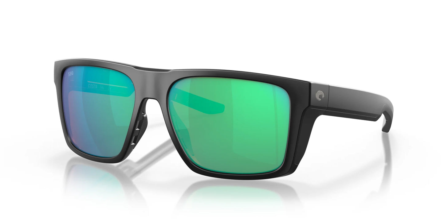 Costa LIDO 6S9104 Sunglasses Matte Black / Green Mirror