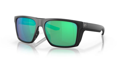 Costa LIDO 6S9104 Sunglasses Matte Black / Green Mirror