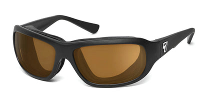 7eye Aspen Sunglasses Matte Black / Polarized Copper