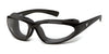 7eye Bora Sunglasses | Size 63 / Glossy Black / Clear