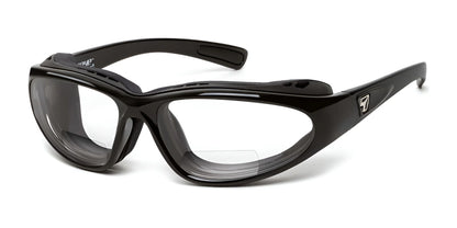 7eye Bora Bifocal Sunglasses Glossy Black / Clear / +2.50