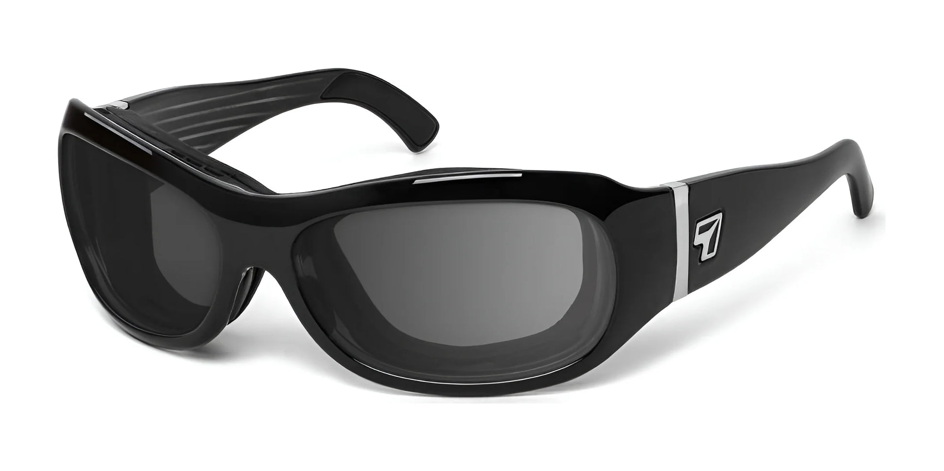 7eye Briza Sunglasses Glossy Black / DARKshift Photochromic - Clr to DARK Gray