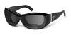 7eye Briza Bifocal Sunglasses | Size 62 / Glossy Black / Gray / +1.50