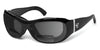 7eye BRIZA Sunglasses | Size 62 / Glossy Black / Gray (12%) Bifocal +1.50