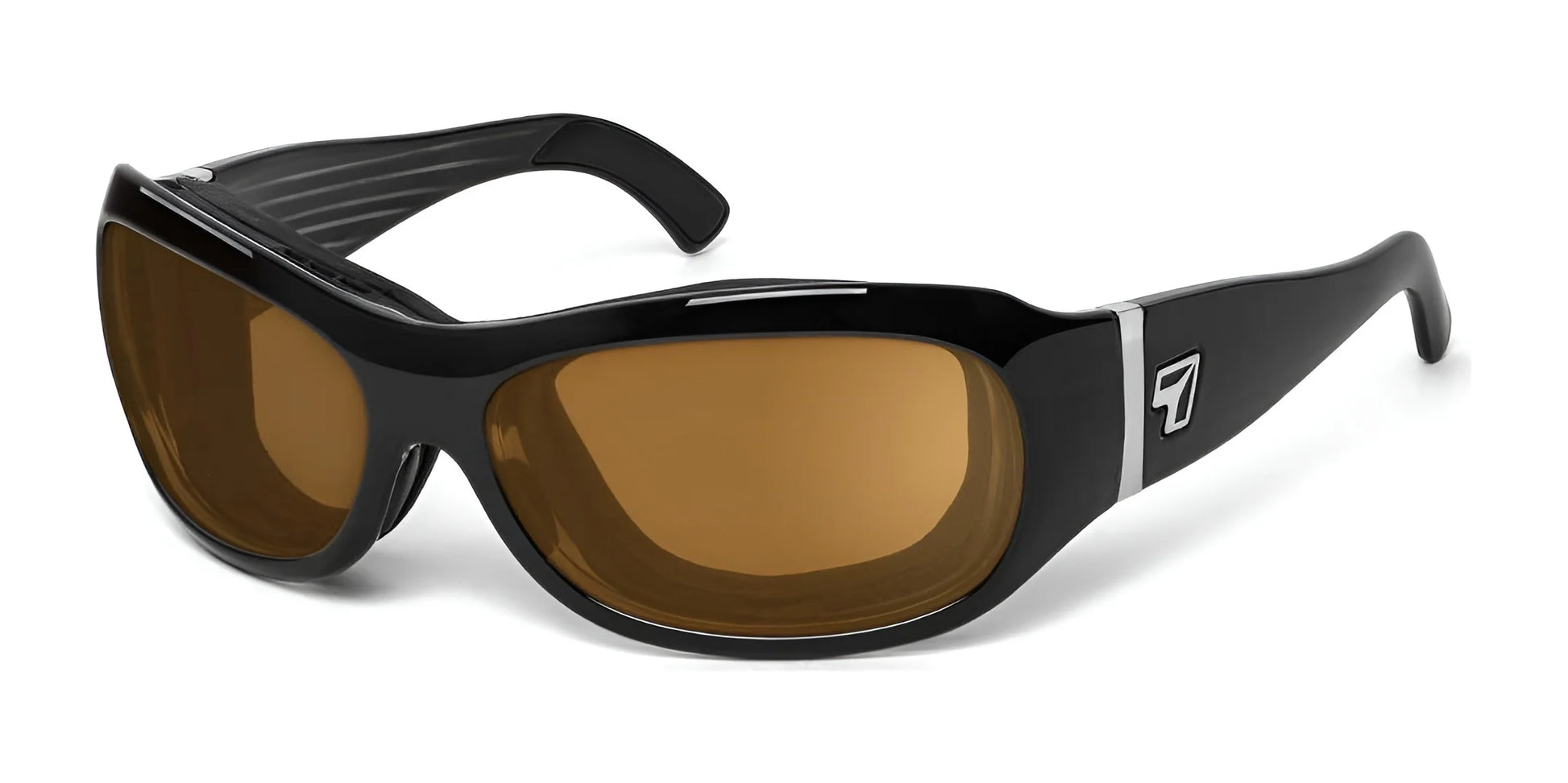 7eye Briza Sunglasses Glossy Black / Polarized Copper