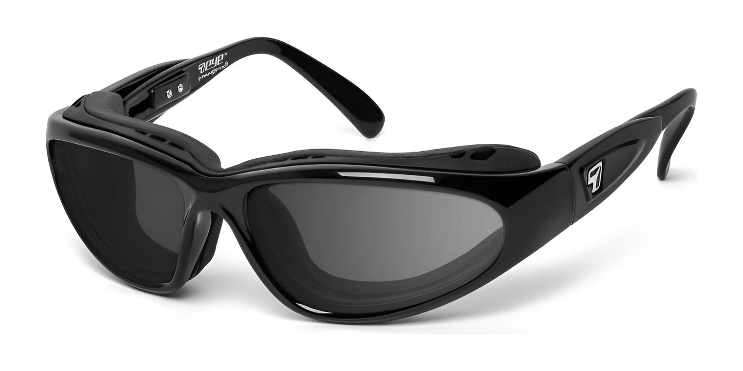 7eye Cape Sunglasses Glossy Black / DARKshift Photochromic - Clr to DARK Gray