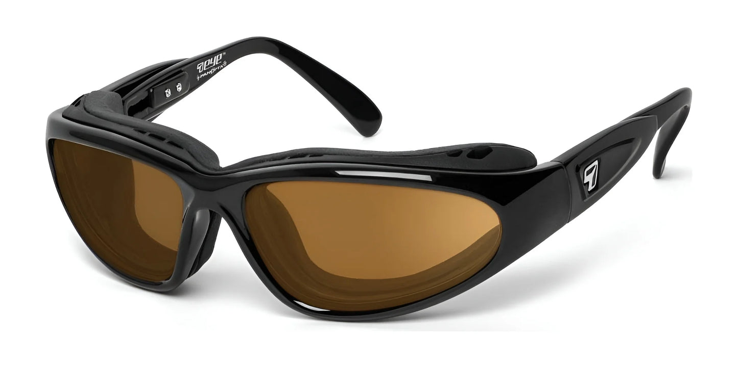 7eye Cape Sunglasses Glossy Black / Polarized Copper