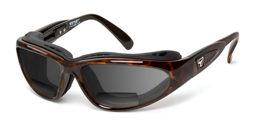 7eye Cape Bifocal Sunglasses / Size 63 / Charcoal / Gray / +1.50