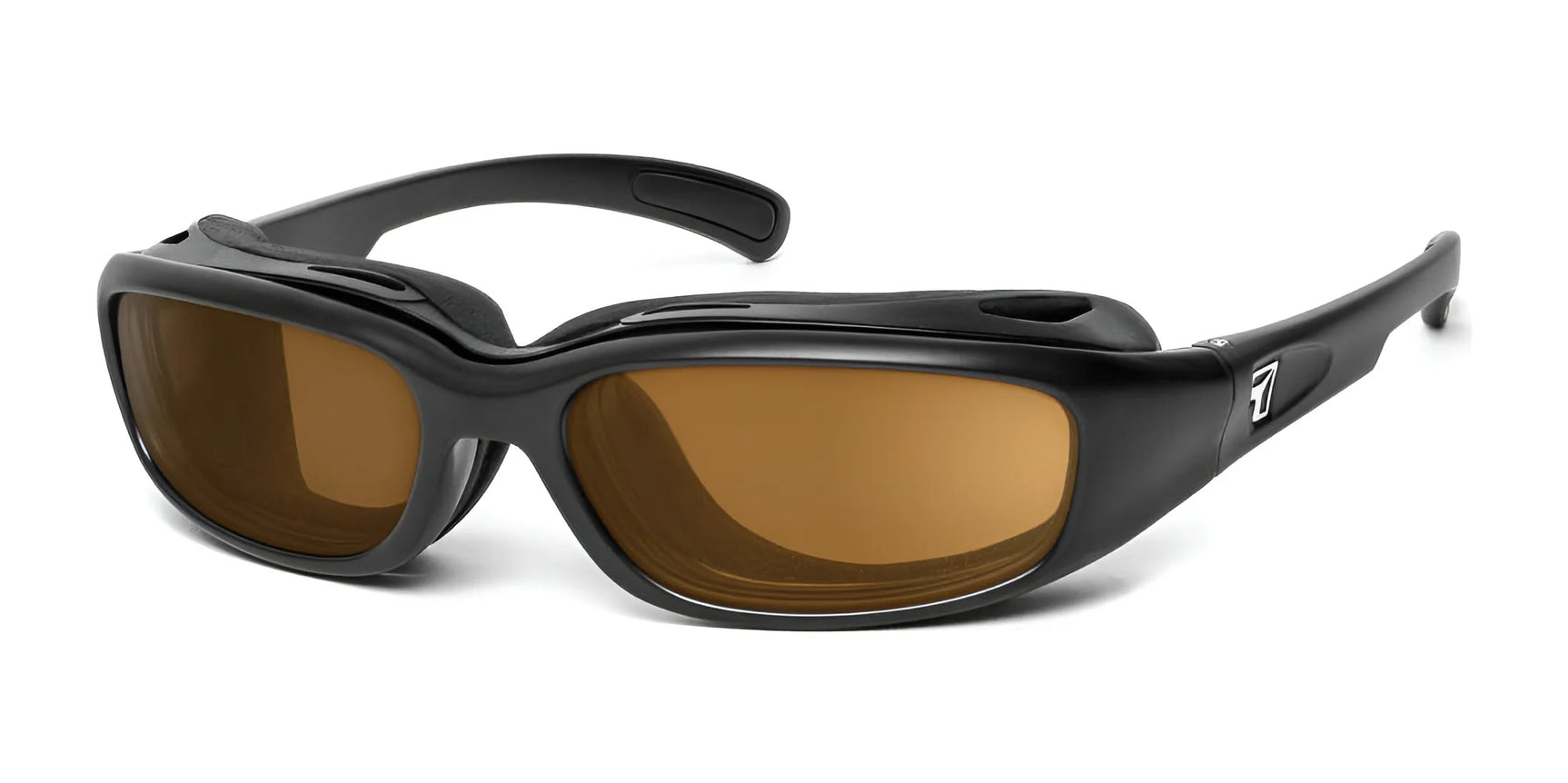 7eye Churada Sunglasses Matte Black / Polarized Copper