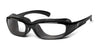 7eye Churada Sunglasses | Size 59 / Glossy Black / Clear