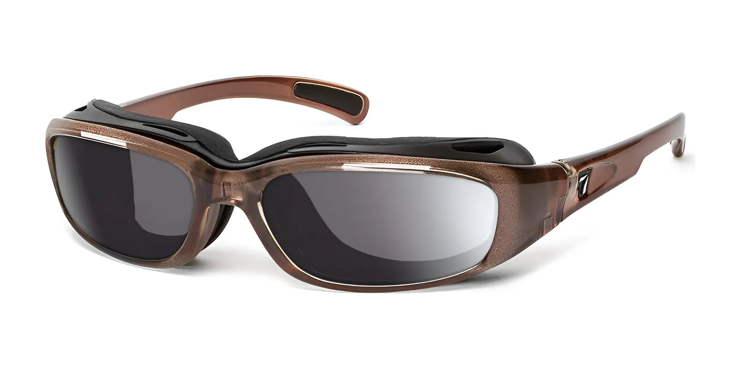 7eye Churada Bifocal Sunglasses Brown Crystal / Gray / +2.00