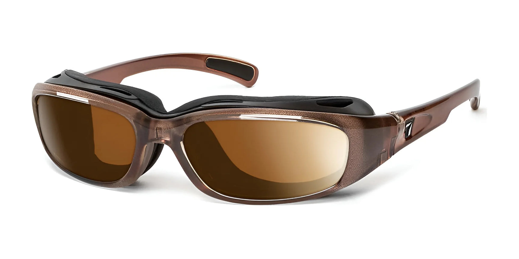 7eye Churada Sunglasses Brown Crystal / Polarized Copper