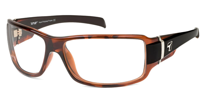 7eye CODY Eyeglasses | Size 65 / Black Tortoise / Clear