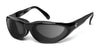7eye Diablo Sunglasses | Size 65 / Glossy Black / Gray (12%)