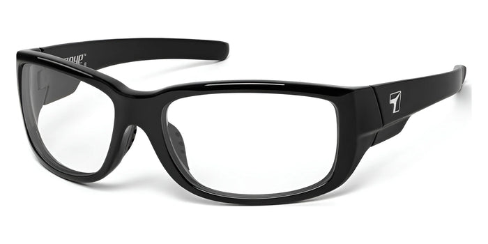 7eye DILLON Eyeglasses | Size 61 / Glossy Black / Clear