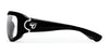 7eye Leveche Sunglasses | Size 58 / Glossy Black / Contrast Photochromic - Pale Yellow to Gray