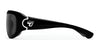 7eye Leveche Sunglasses | Size 58 / Glossy Black / Contrast Photochromic - Pale Yellow to Gray