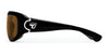 7eye Leveche Sunglasses | Size 58 / Glossy Black / Contrast Photochromic - Pale Yellow to Gray