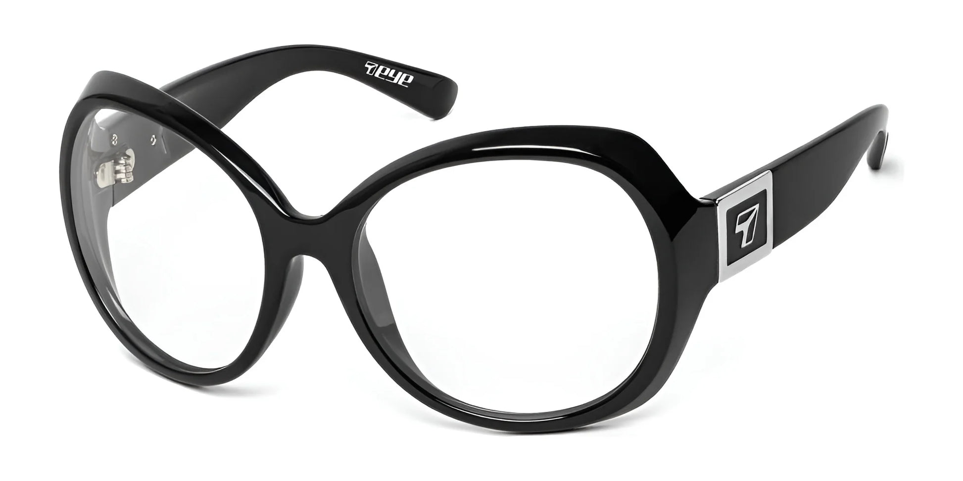 7eye Lily Sunglasses Glossy Black / Clear