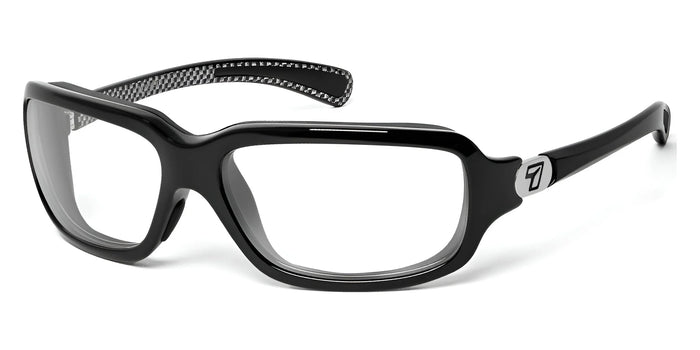 7eye MARIN Eyeglasses | Size 60 / Black Carbon / Clear