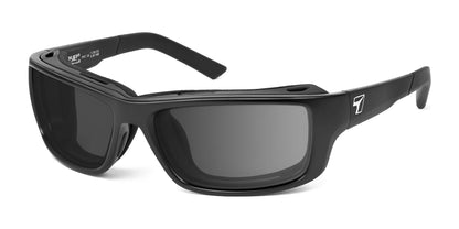 7eye Notus Sunglasses Matte Black / DARKshift Photochromic - Clr to DARK Gray